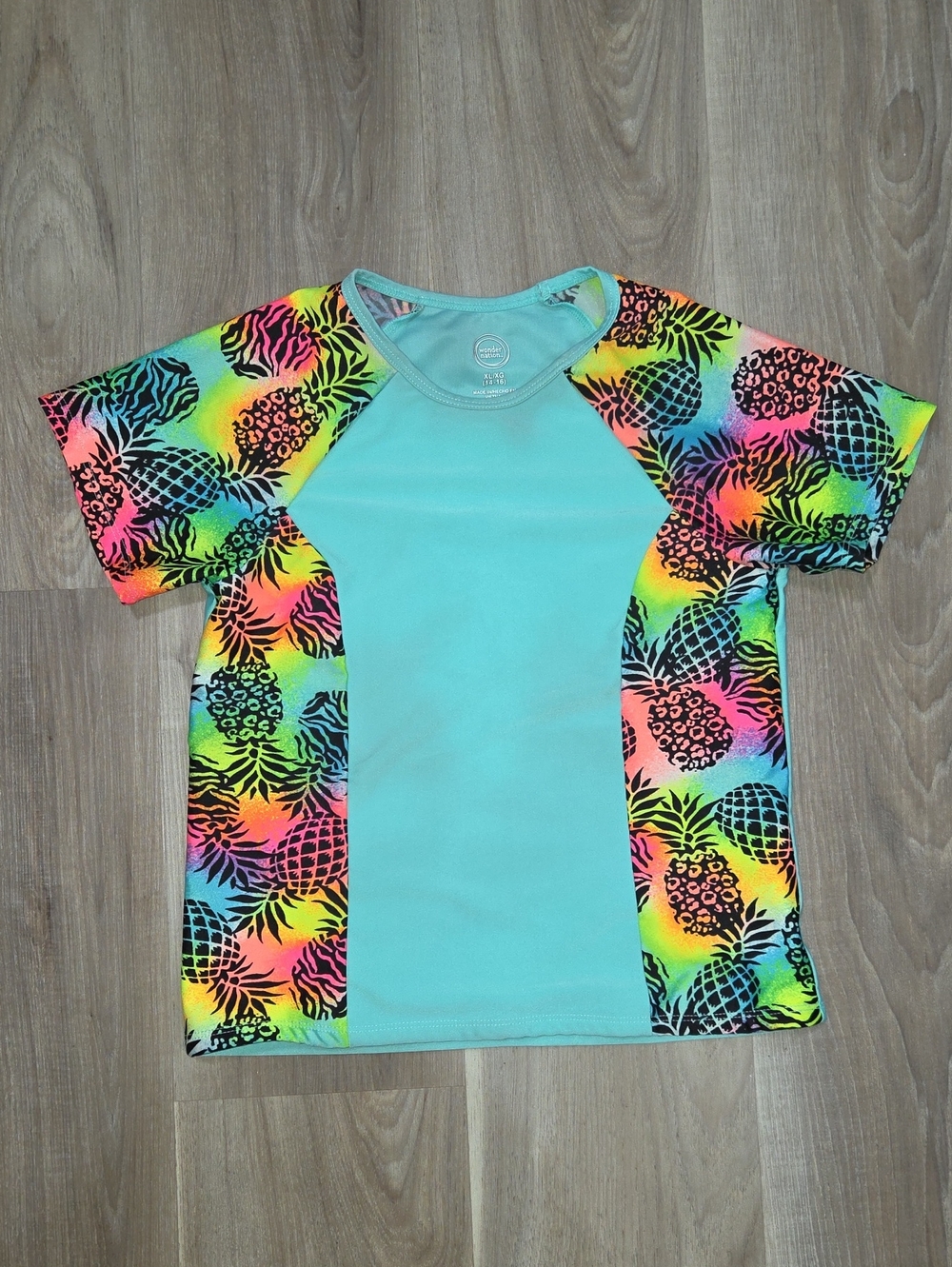 •Wonder Nation• Little Girls Pinnapple Swim Top